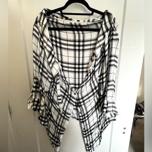 Lane Bryant flannel tee